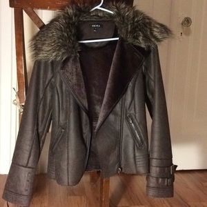 Faux leather jacket, size 8